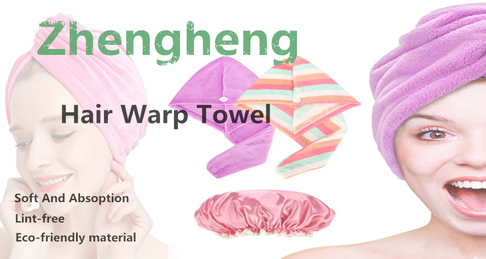 Custom Logo Wholesale Quick Drying Turban Microfiber Hair Wrap Drying Towel for Girl Women