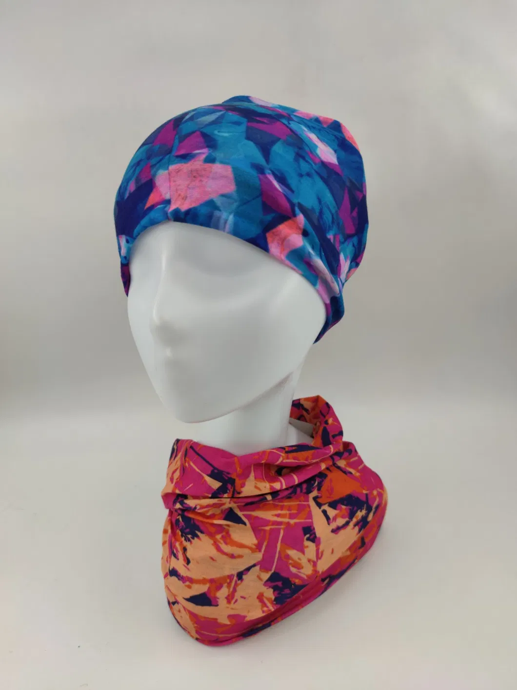 Multifunctional Soft Polyester Sublimation Printed Sport Tunnel Scarf / Headband