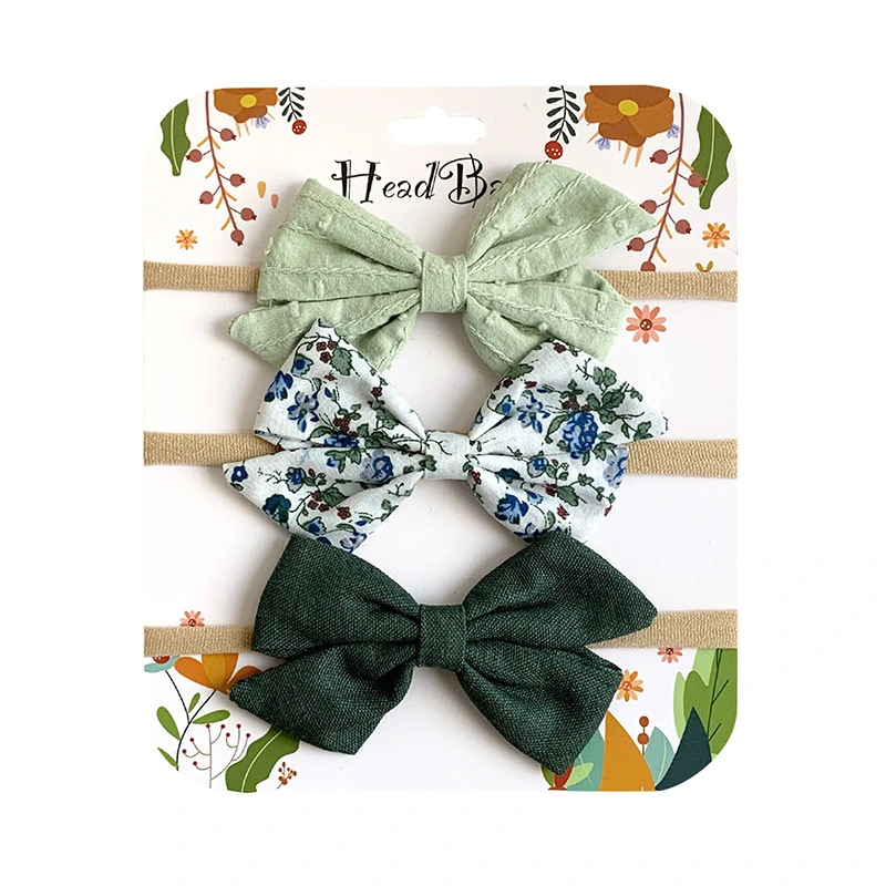 Wholesale Handmade Baby Hair Accessories Set Soft Baby Headband