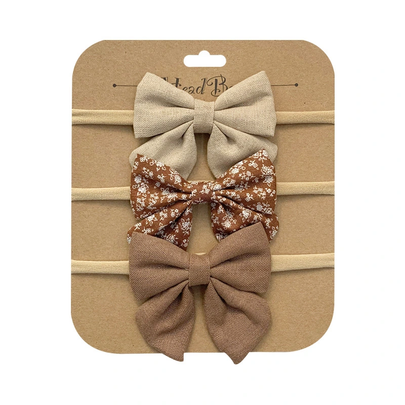 Wholesale Handmade Baby Hair Accessories Set Soft Baby Headband