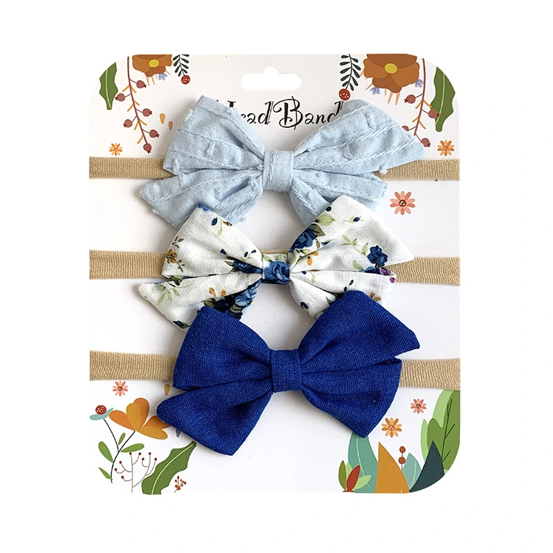 Wholesale Handmade Baby Hair Accessories Set Soft Baby Headband