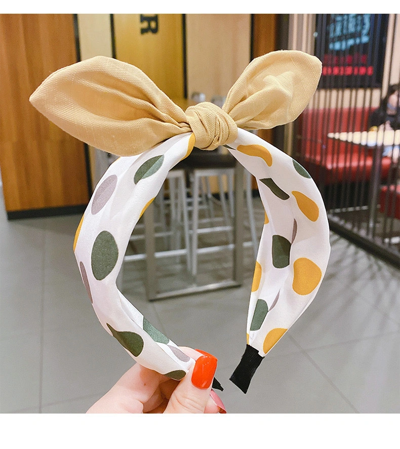 New Children&prime;s Bow Hair Accessories Cute Baby Cloth Art Headband