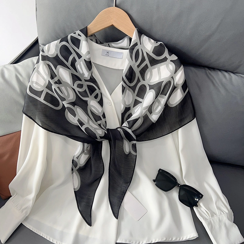 Fashion Bevel Long Scarf Print Scarf South Korea All - Around 50*180cm Ribbon Long Hair Belt Women Decorative