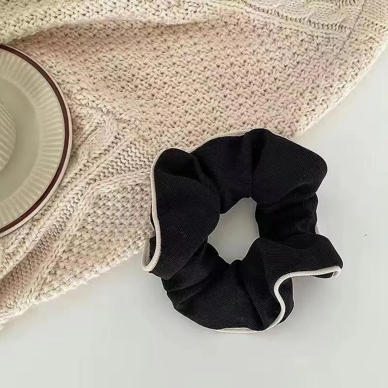 Trendy New Design Satin Elastic Scrunchies Women Girls Hair Tie Bands Accessory