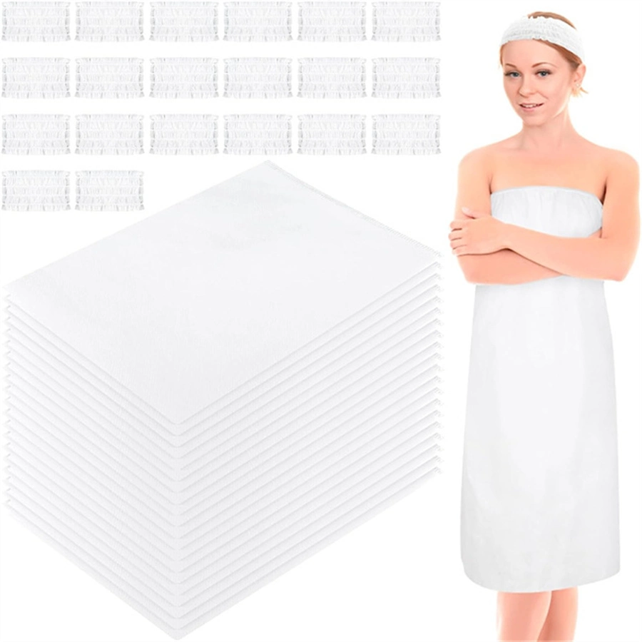 Disposable SPA Wrap, Adjustable Non-Woven SPA Towels Closure Bath Wrap for Women Salon SPA Massage Sauna Sweat Steaming