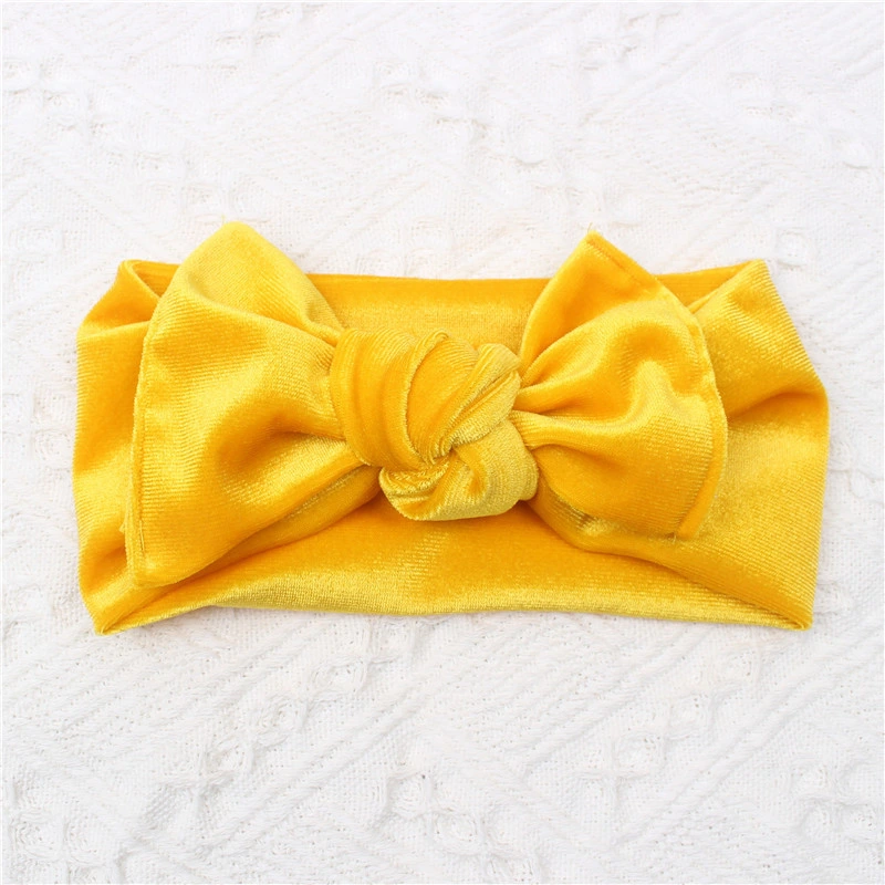 Ins Cute Velvet Headband Canary Bow Baby Headband for Baby