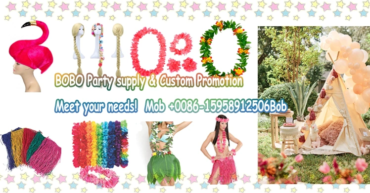 Birthday Party Supply Hawaiian Luau Hawaiian Party Lei Flower Tinsel Sparkle Headband (B3006)