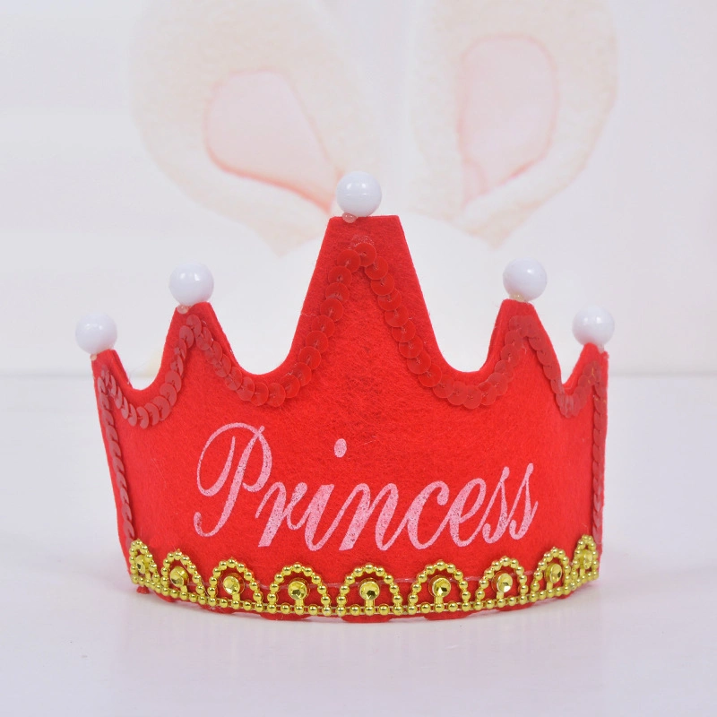 Festival Decoration Birthday Decoration Princess Crowns Kids Light up Crown Cap LED Birthday Gifts Hat