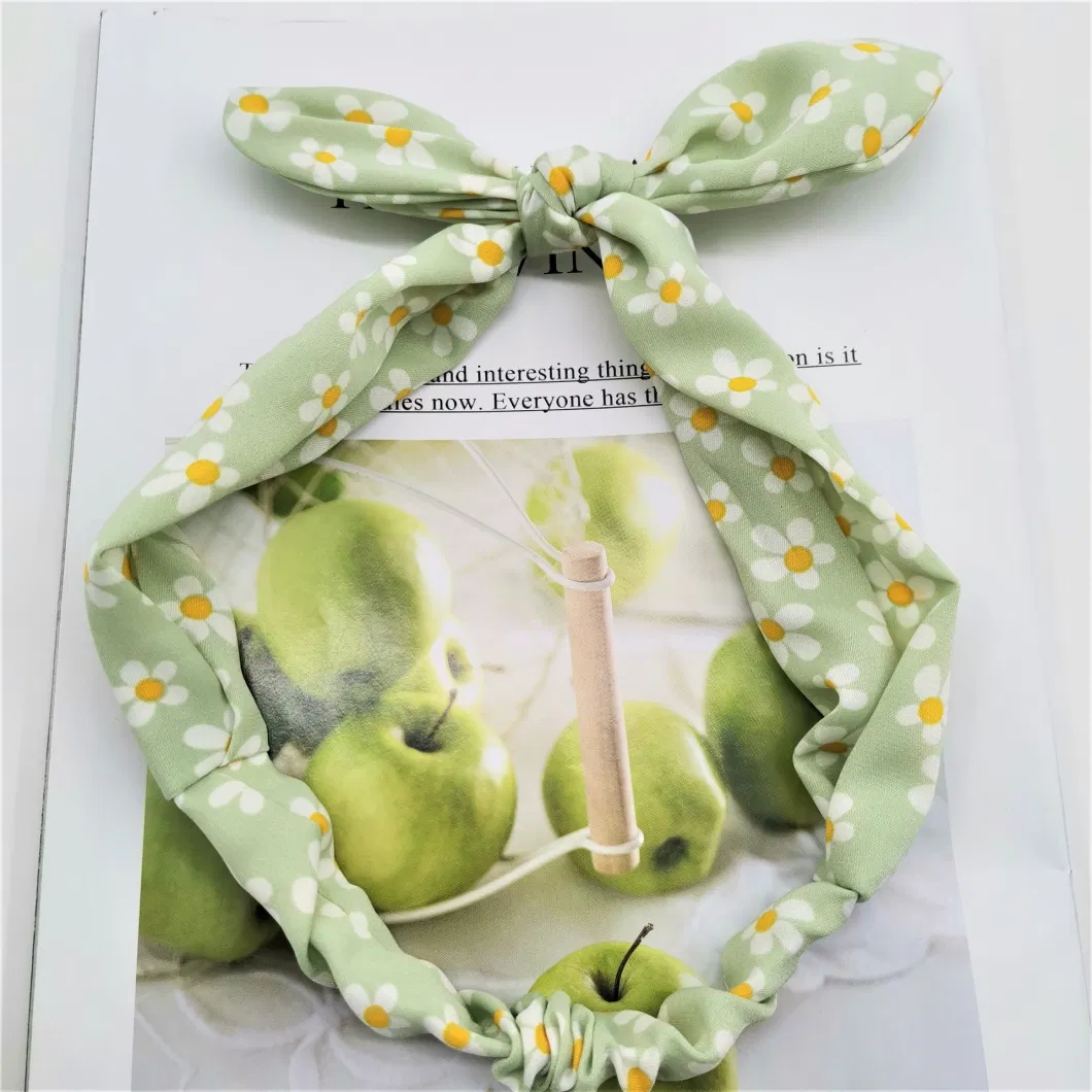 Manufacturer Wholesale Small Daisy Bow Headband Children&prime;s Small Fresh Korean Headband Cute Girl Knotted Headband