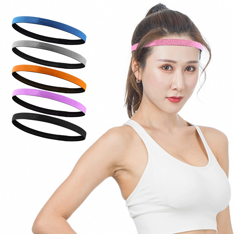 Exercise Hair Thick Non-Slip Elastic Sport Headbands Sweatbands for Yoga Elastic Silicone Grip Bl19017