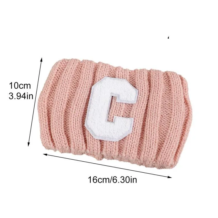 Fashion Warm Crochet Colorful Knitted Winter Headband Logo Winter Turban Headbands Women with Letter