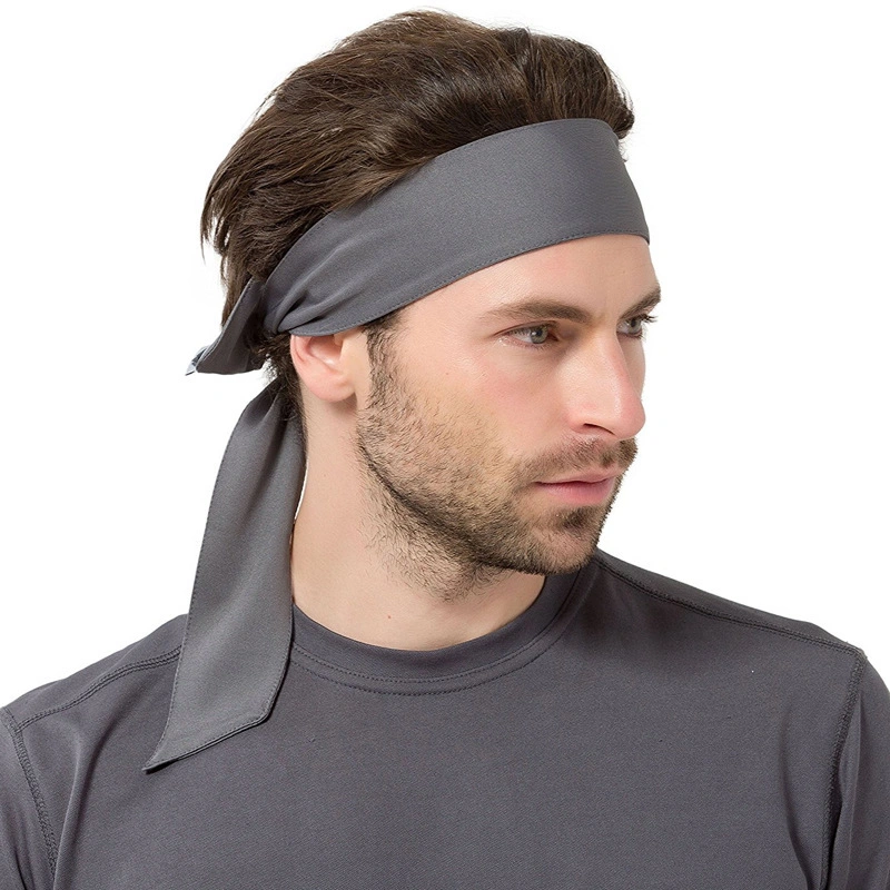 Exercise Custom Printing Basketball Plain Quick Dry Stretchy Tie Headband