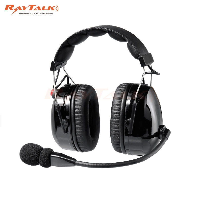 Dual Earmuff Carbon Fiber Noise Canceling Headset with XLR Jack