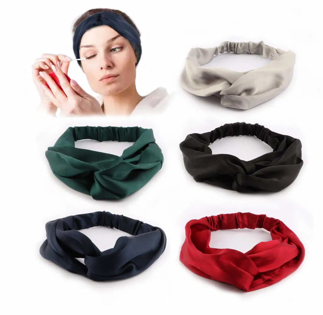 Hot Sale Silk Headband Women Hair Bands Elegant Headwear Hair Accessories