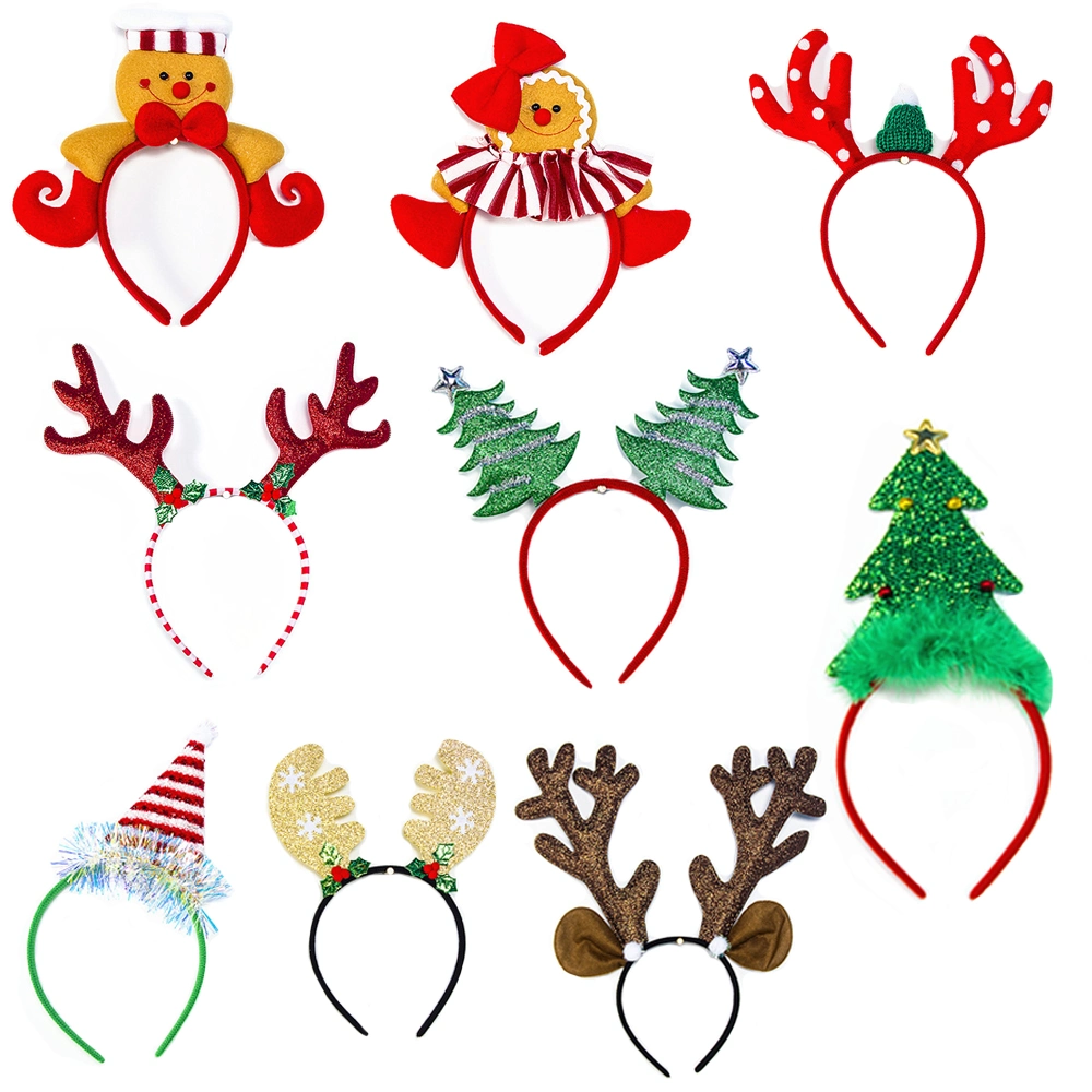 2023 New Christmas Headband Snowman Antlers Elk Santa Headband