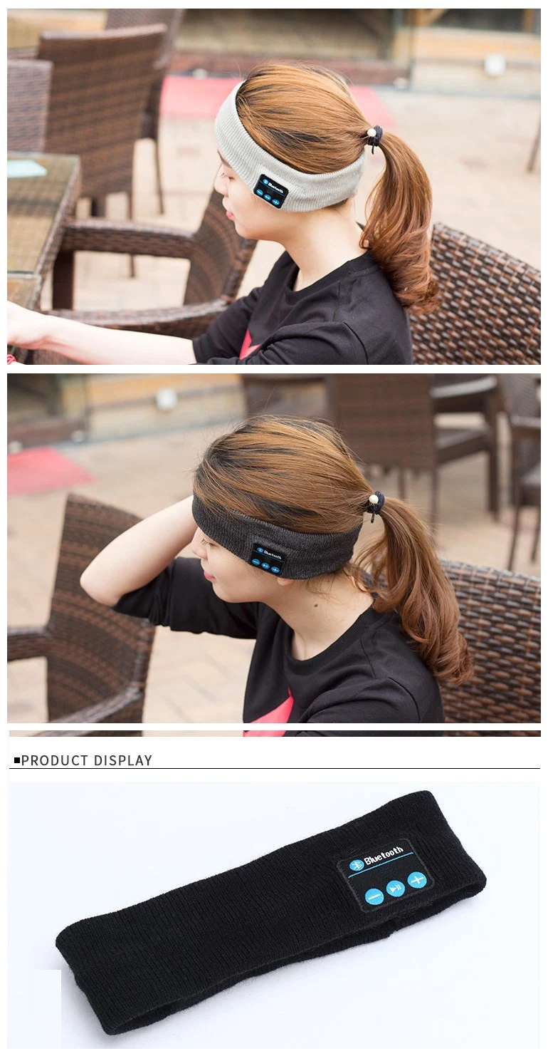 Z3 Elastic Knitted Headband with Wireless Headset Earphone Stereo Handfree for Fitness Exercise