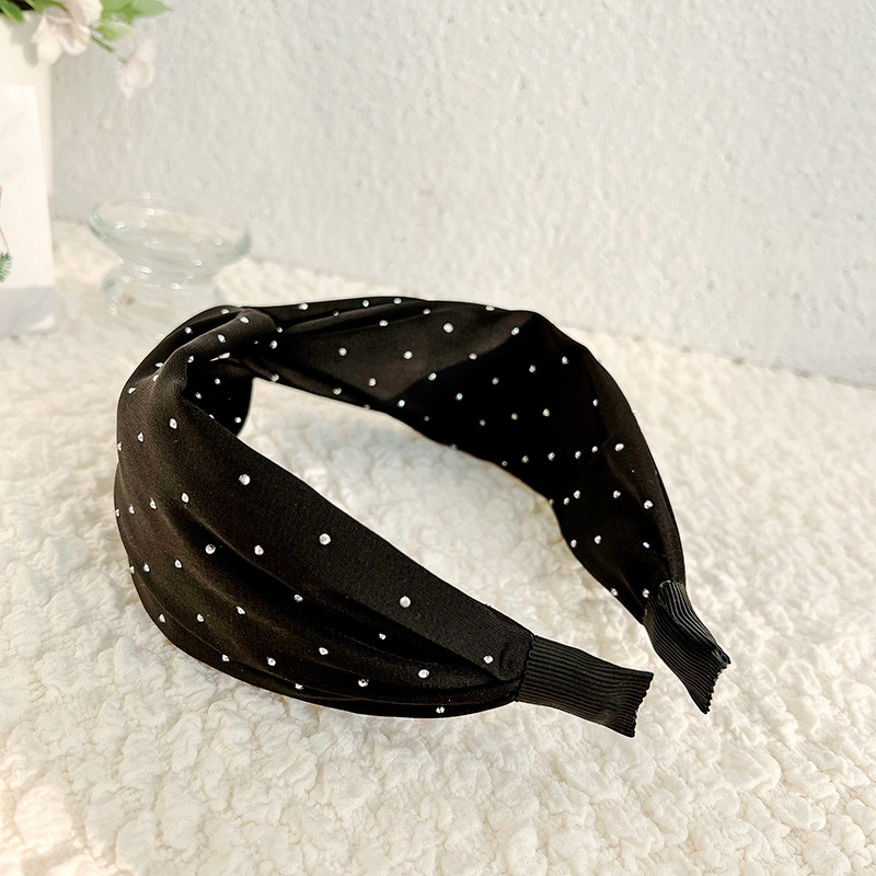 Korean Cross Rhinestone Fabric Fashion New Headband