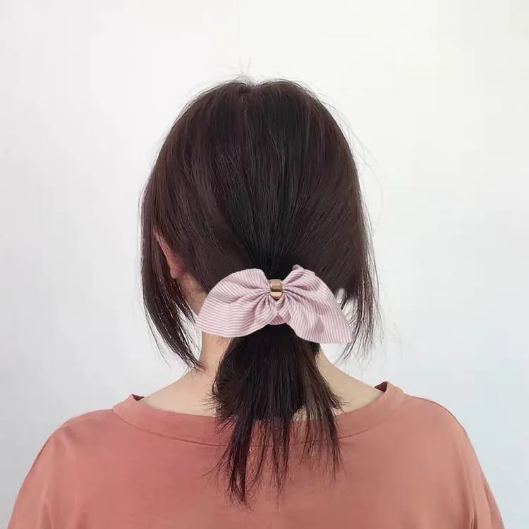 Bow Streamers Hair Ring Elastic Hair Band with Rabbit Ears