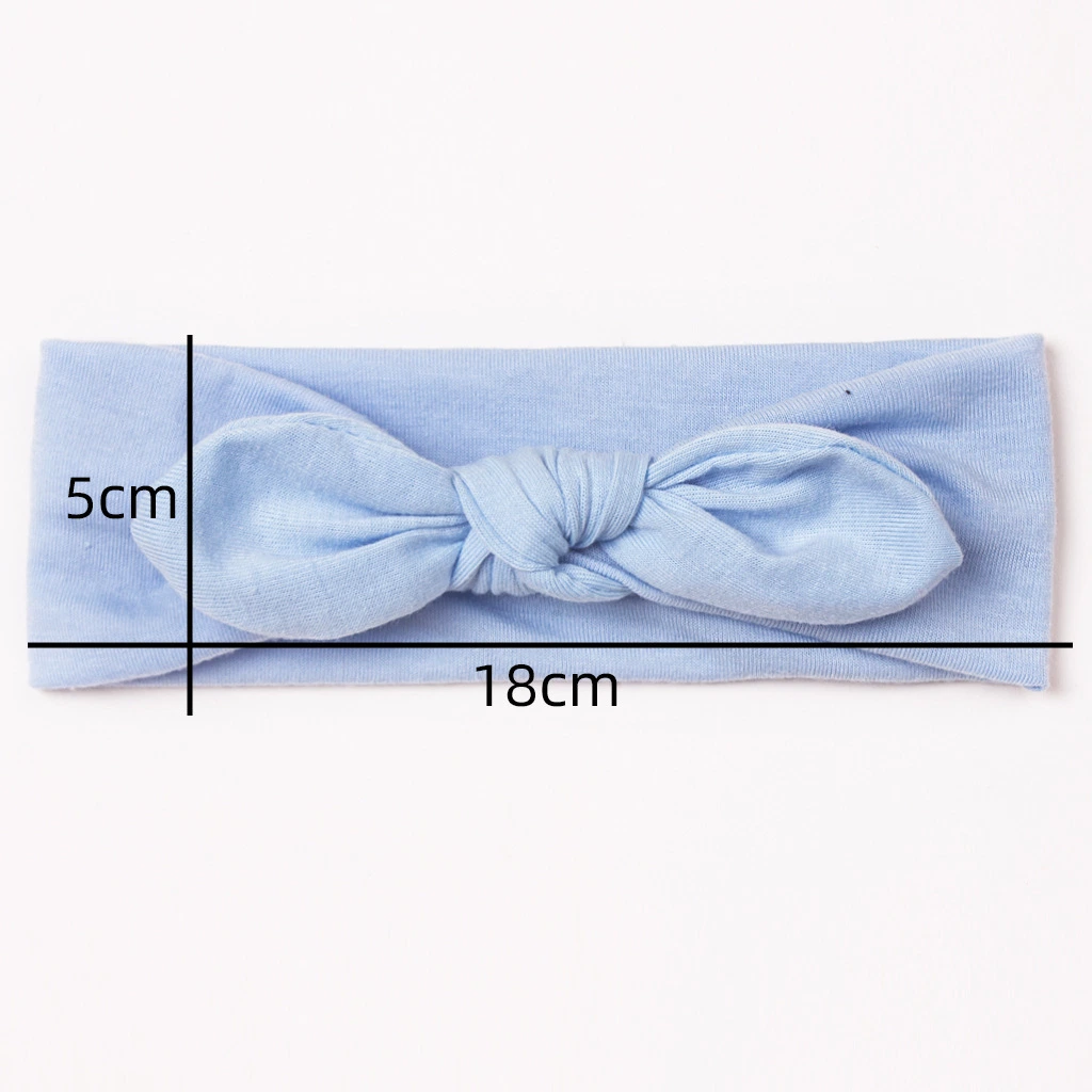 Baby Thin Hair Accessories Children Rabbit Ears Wide Edge Head Scarf Baby Hair Band Flower Cute Bowknot Knitted Headband