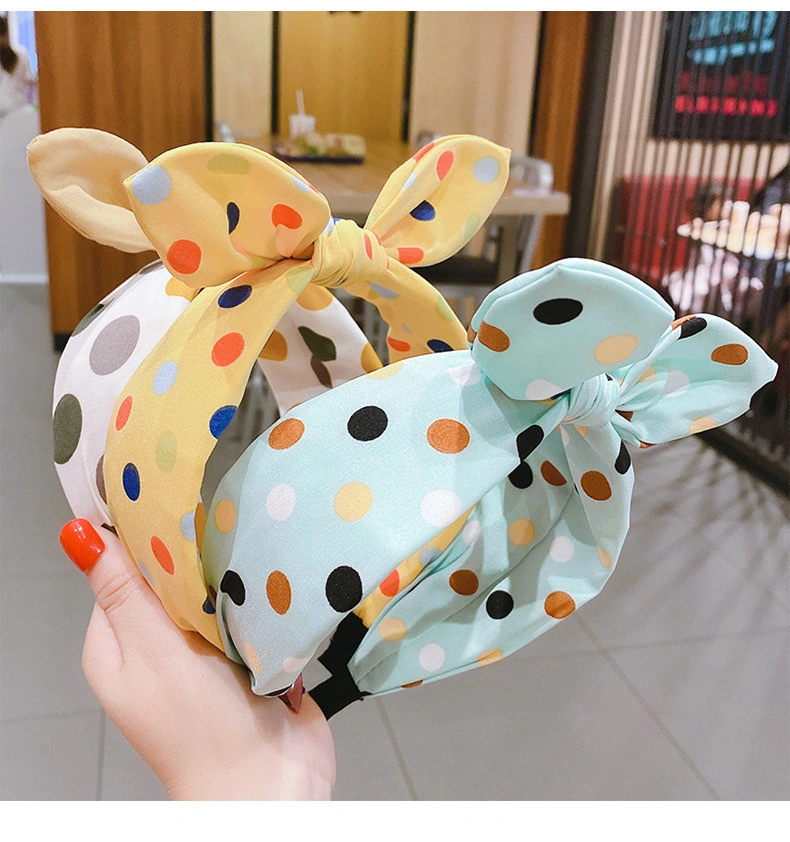 New Children&prime;s Bow Hair Accessories Cute Baby Cloth Art Headband