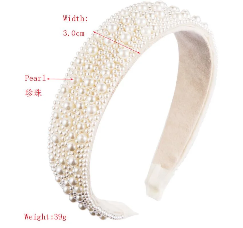 Pearl Hair Clasp Diamond Headbands for Young Girl