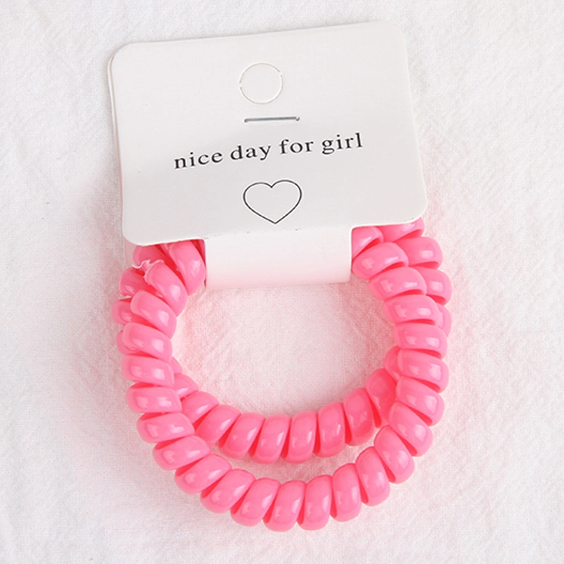 Candy Colored Telephone Wire Hair Rings Fresh Sweet Girl Headband