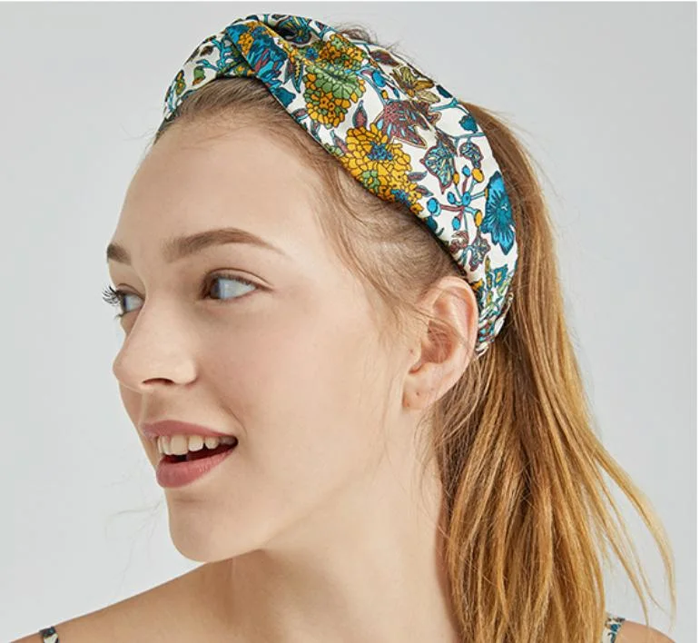 Fashion Rainforest Non-Slip Wide-Brimmed Yoga Gym Hairbands Hair-Accessories Make-up Headbands