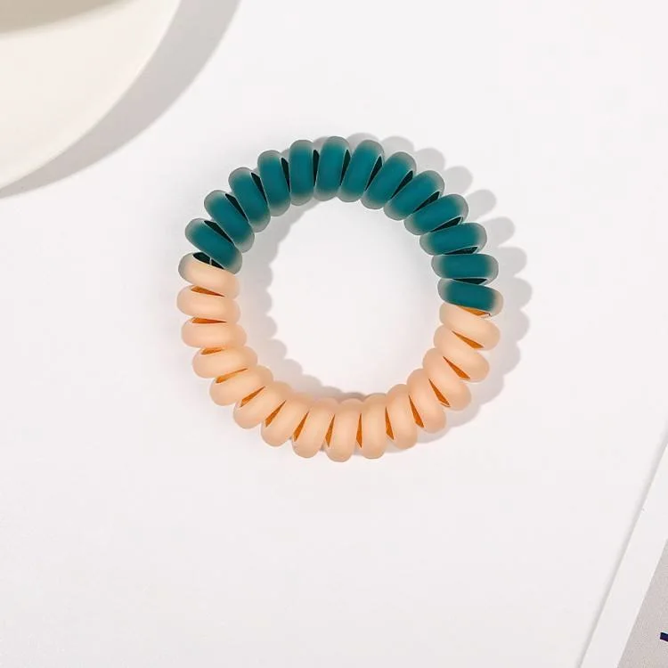 Telephone Wire Spiral Coil Hair Ties Elastic Hair Bands