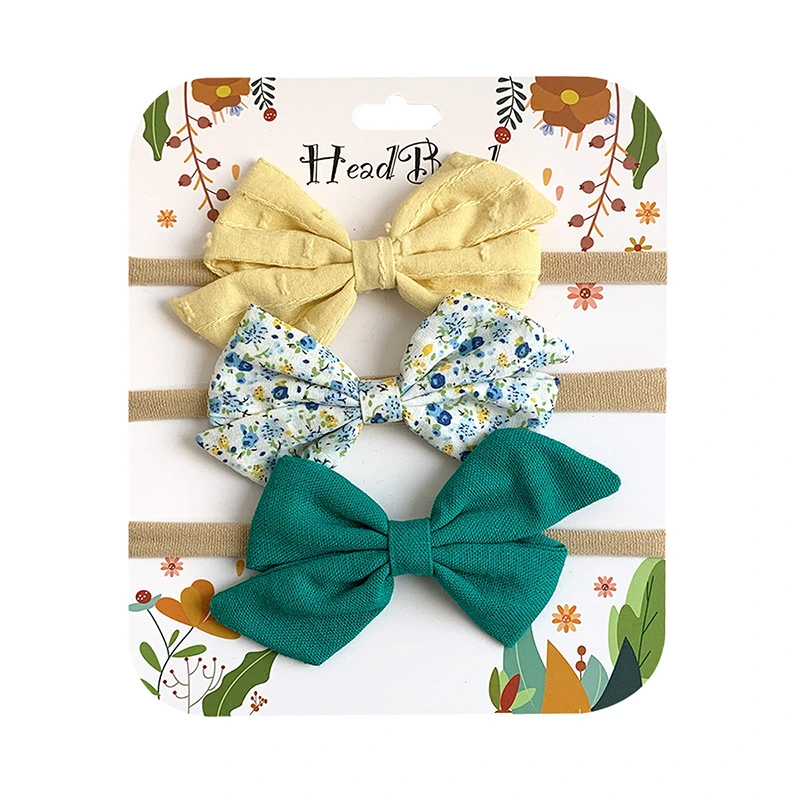 Wholesale Handmade Baby Hair Accessories Set Soft Baby Headband