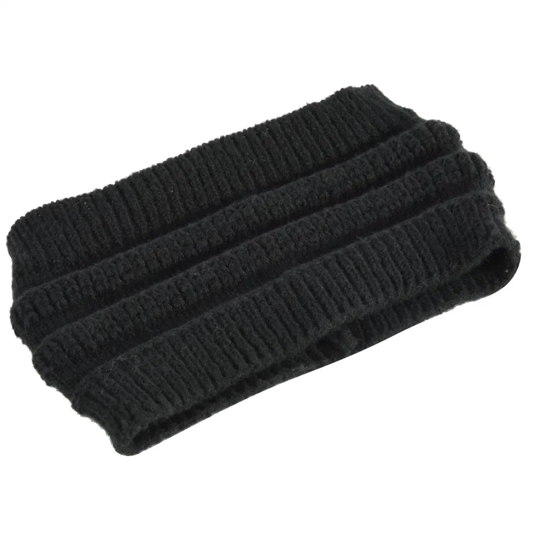 Fashion Warm Knitted Textured Headband with Multifunction Hood Leisure Cap