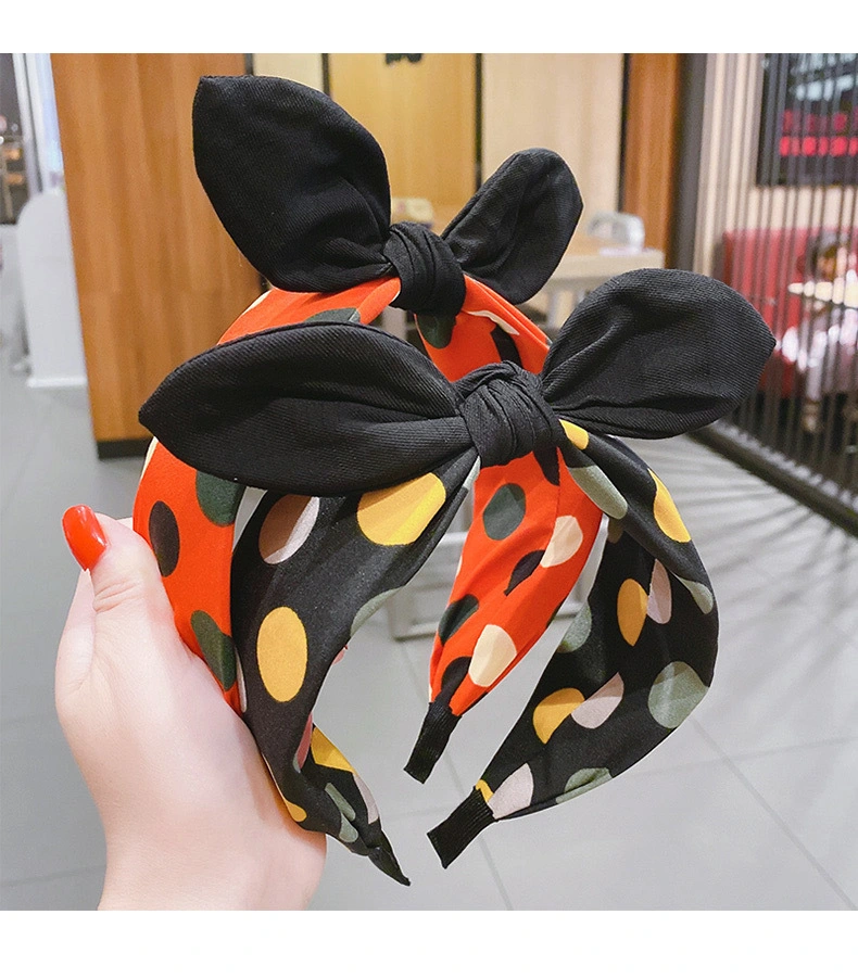 New Children&prime;s Bow Hair Accessories Cute Baby Cloth Art Headband