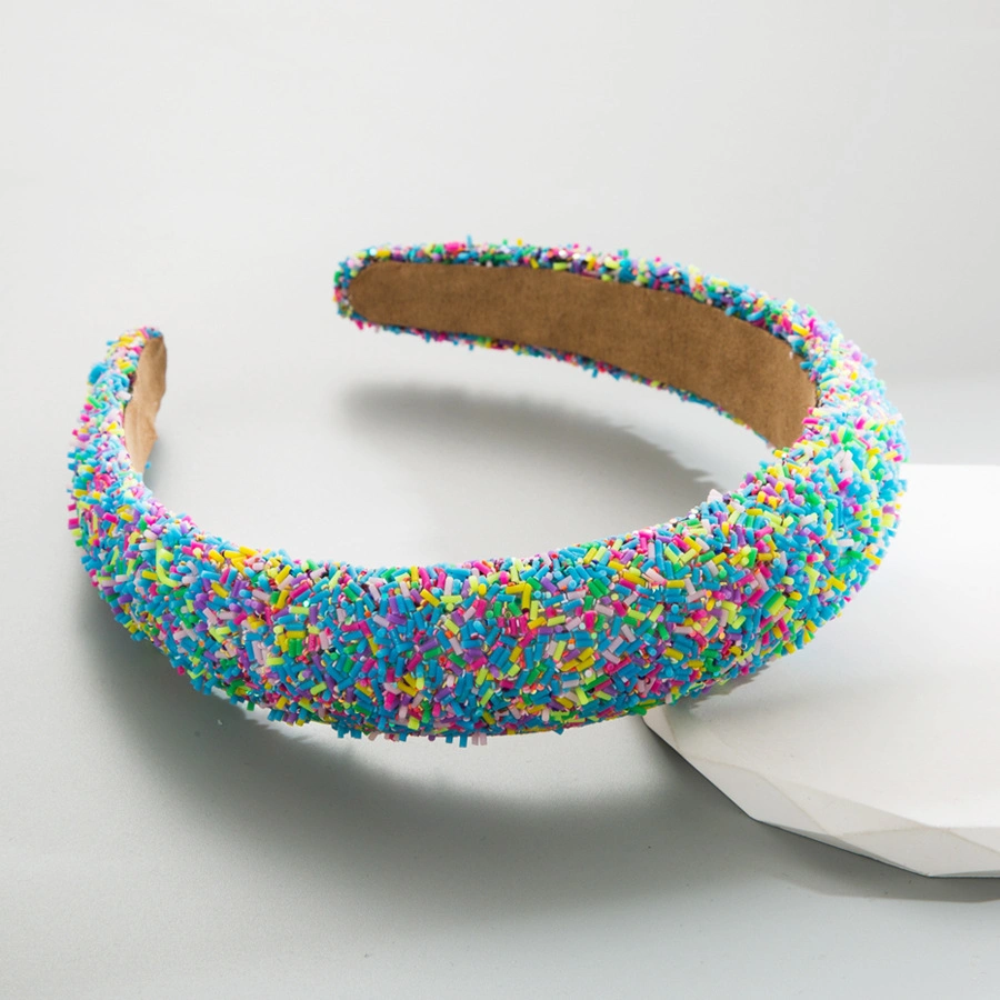 2023 Luxury High Quality Women Wide Headband Rainbow Baroque Headbands