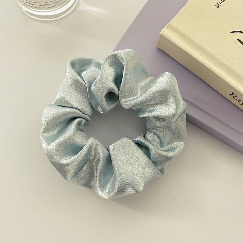 7PCS/Set Silk Hair Scrunchies Solid Color Elastic Hair Bands