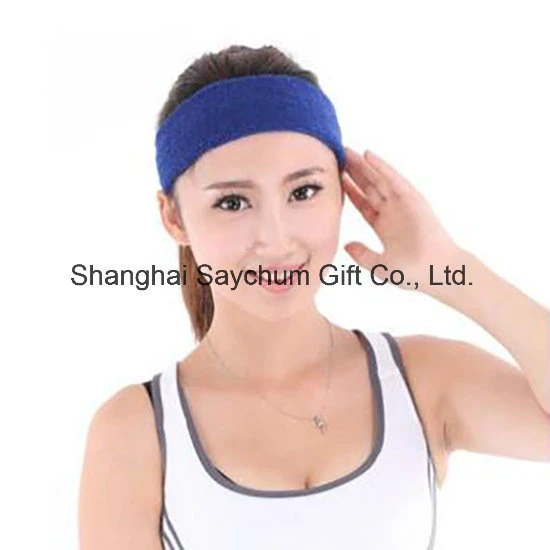 Custom Logo Cotton Hairband Stretch Head Sport Sweatband Sport Headband