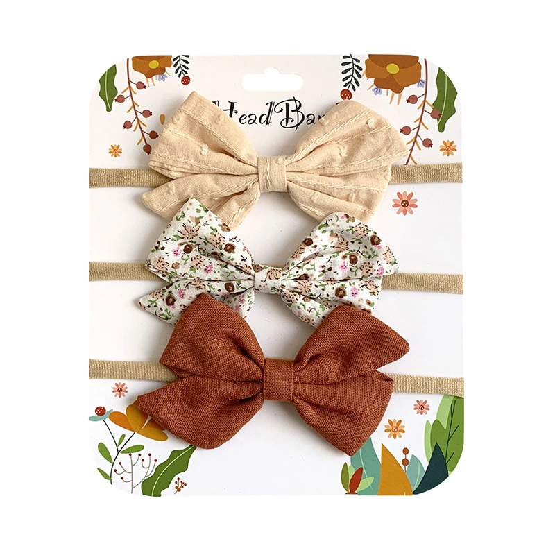 Wholesale Handmade Baby Hair Accessories Set Soft Baby Headband