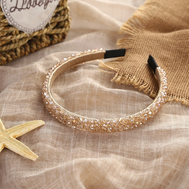 Handmade Headdress Beaded Braid Crystal Headband