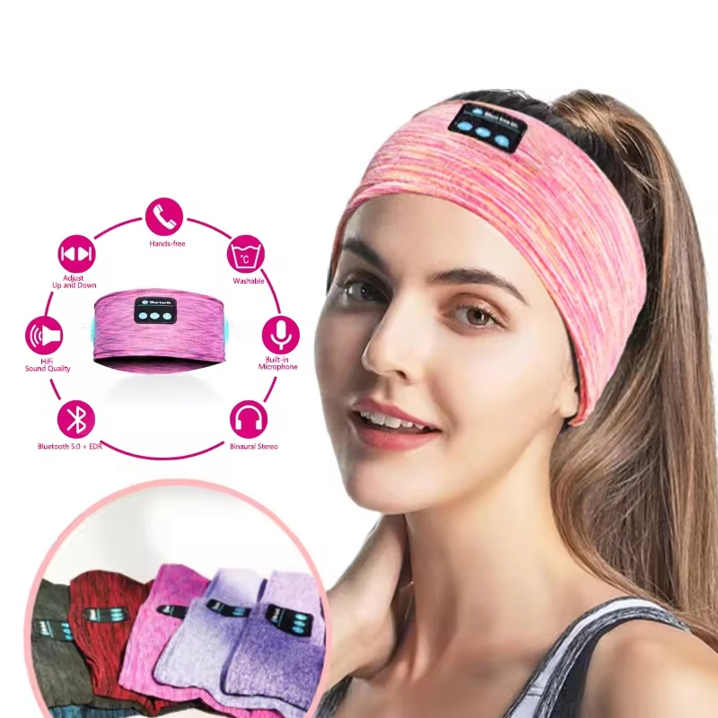 Sleep Mask Bluetooth Sleeping Headphones Headband Thin Soft Elastic Comfortable Wireless Music Headset Eye Mask