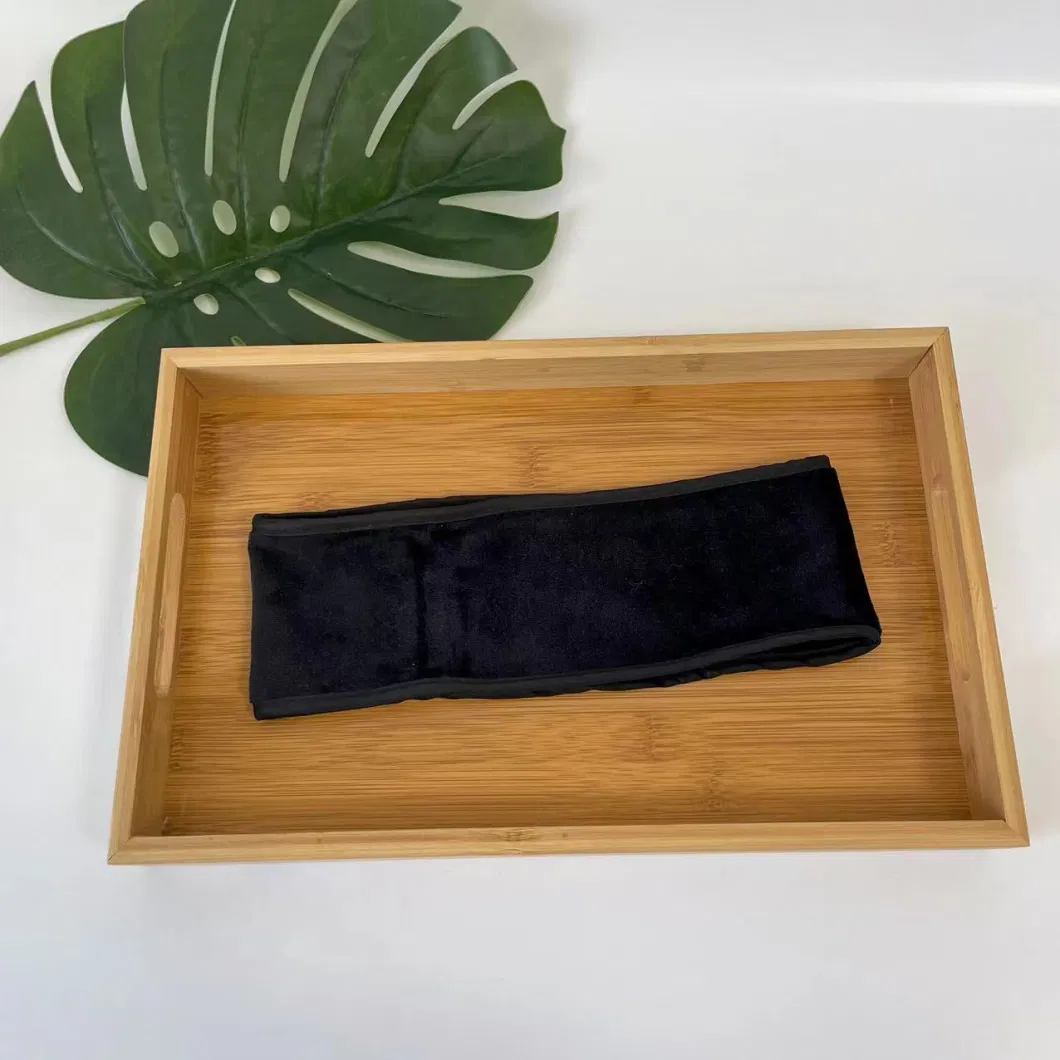 High-Quality Soft Bamboo Velvet Adjustable Opening and Closing SPA Headband