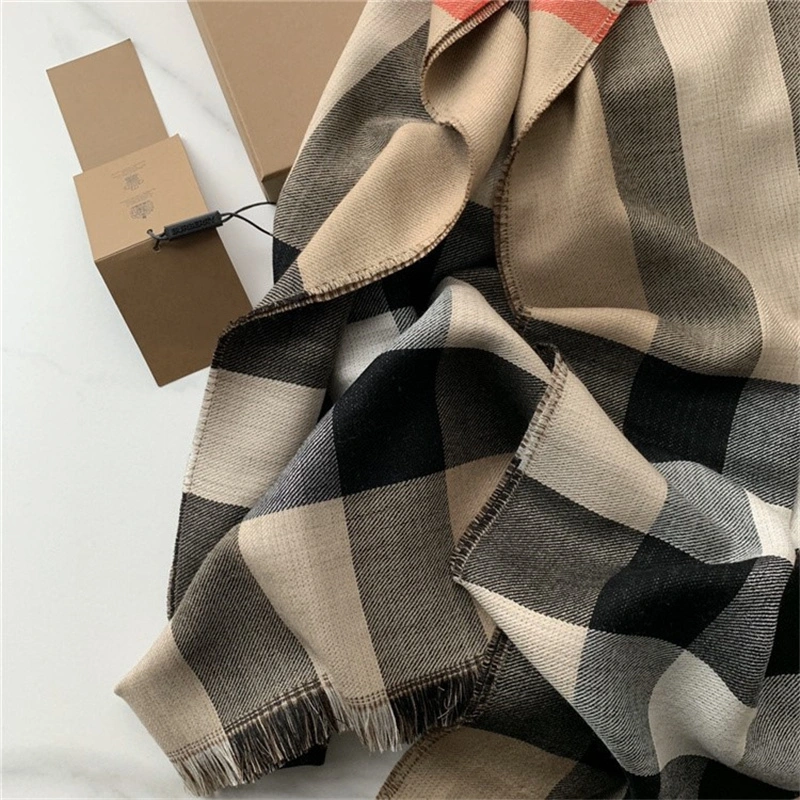 Luxurious Cotton Ribbed Women Scarf Stylish Streetwear Fabric Designer Scarf Knitted Hair Wraps Wool Winter Scarves