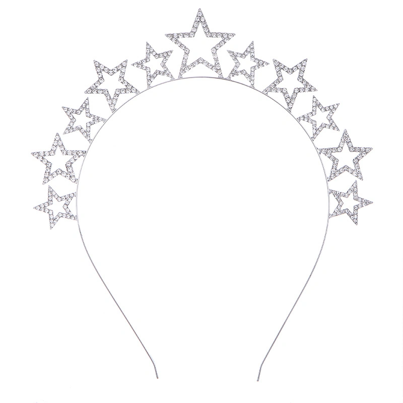 Europe and The United States Alloy Crystal Headdress Hair Ornaments Christmas Antler Hair Band Merry Christmas Snowflake Headband