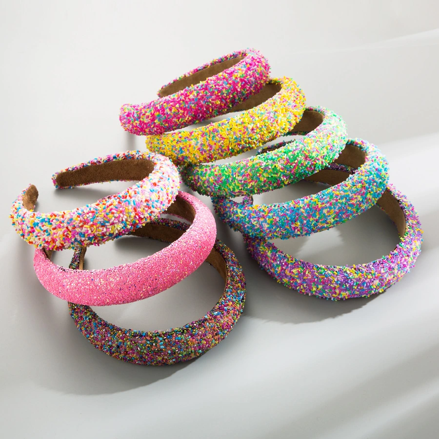 2023 Luxury High Quality Women Wide Headband Rainbow Baroque Headbands