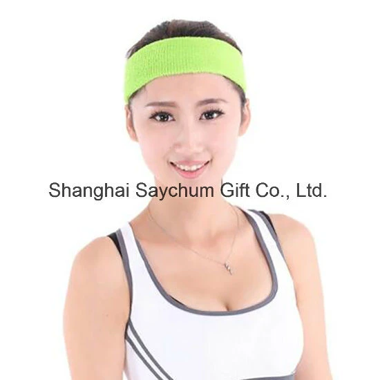 Custom Logo Cotton Hairband Stretch Head Sport Sweatband Sport Headband