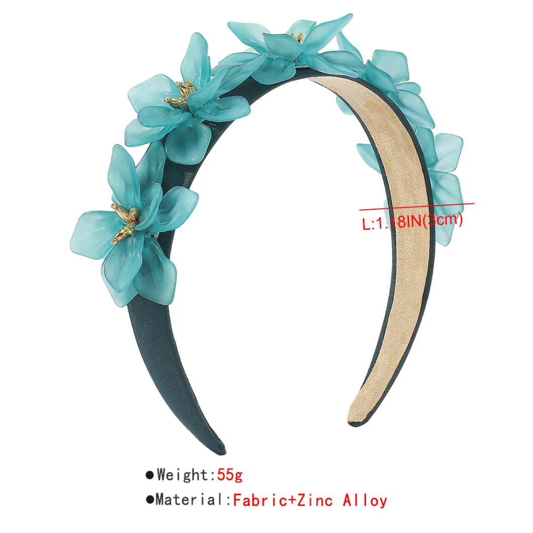 Fashion 3D Resin Flower Hair Band Simulation Flower Headband Hair Accessories