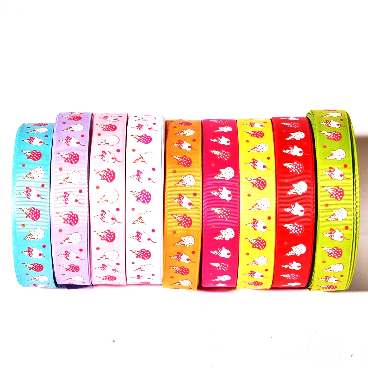 Custom Printed Grosgrain Ribbon for Hair Bows Decoration