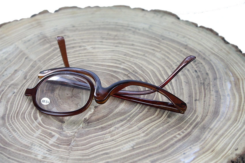 Middle-Aged and Old Fashion Decorative Unilateral Left-Right Swing Cosmetic Lenses Unilateral Glasses