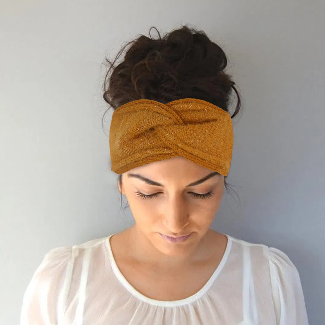 Cross-Border Popular Cross Ladies Wind Spot Warm Knitted Headband