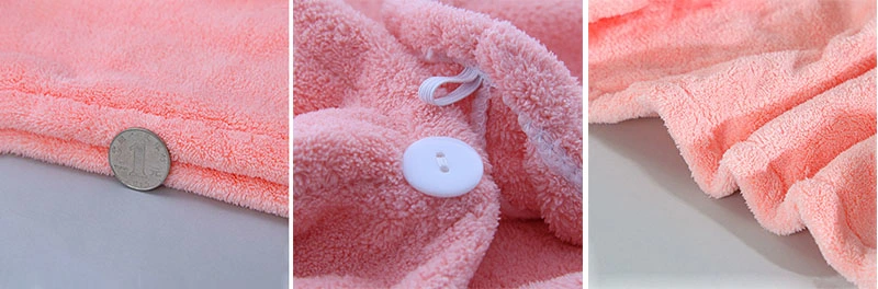 Coral Fleece Hair Towel Wrap Turban for Curly Hair