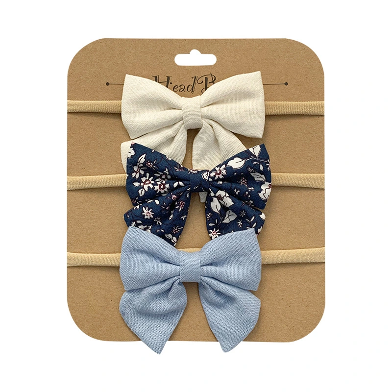 Wholesale Handmade Baby Hair Accessories Set Soft Baby Headband