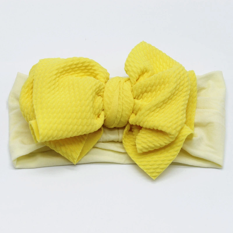 New Cute Bow Super Soft Sports Baby Knit Elastic Headband for Baby