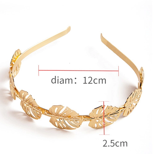 Retro Lolita Leaves Hair Hoop Metal Hollowed Headband